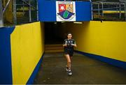 22 July 2023; Danielle Maguire of Fermanagh runs out before the TG4 LGFA All-Ireland Junior Championship semi-final match between Limerick and Fermanagh at Glennon Brothers Pearse Park in Longford. Photo by David Fitzgerald/Sportsfile