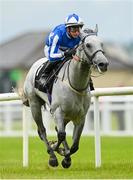 22 July 2023; Art Power, with David Allan up, on their way to winning the Barberstown Castle Sapphire Stakes during day one of the Juddmonte Irish Oaks Weekend at The Curragh Racecourse in Kildare. Photo by Seb Daly/Sportsfile