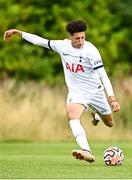 21 July 2023; Yusuf Akhamrich of Tottenham Hotspur during the friendly match between Cork City U19s and Tottenham Hotspur U18s at Bishopstown Stadium in Cork. Photo by Eóin Noonan/Sportsfile
