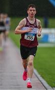 22 July 2023; Ross Killalea of Mullingar Harriers A.C., Westmeath, competes in the boy's under 19 30000m during day two of the 123.ie National Juvenile Track and Field Championships at Tullamore Harriers Stadium in Offaly. Photo by Stephen Marken/Sportsfile