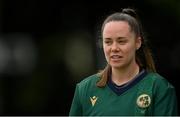 23 July 2023; Ireland captain Laura Delany before the Certa Women’s One Day International Challenge match between Ireland and Australia at Castle Avenue Cricket Ground in Dublin. Photo by Seb Daly/Sportsfile