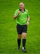 23 July 2023; Referee Justin Murphy Cork during the TG4 LGFA All-Ireland Junior Championship semi-final match between Down and Carlow at Parnell Park in Dublin. Photo by Eóin Noonan/Sportsfile