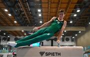 23 July 2023; James Hickey of Ireland during a podium training session at the 2023 Summer European Youth Olympic Festival at the Branik Tennis Club in Maribor, Slovenia. Photo by Tyler Miller/Sportsfile