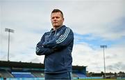24 July 2023; Dublin manager Dessie Farrell poses for a portrait during a Dublin media conference at Parnell Park in Dublin ahead of the All-Ireland Senior Football Championship Final. Photo by Sam Barnes/Sportsfile