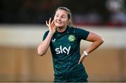 24 July 2023; Kyra Carusa during a Republic of Ireland training session at Dorrien Gardens in Perth, Australia, ahead of their second Group B match of the FIFA Women's World Cup 2023, against Canada. Photo by Stephen McCarthy/Sportsfile