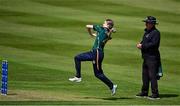 25 July 2023; Georgina Dempsey of Ireland bowls during match two of the Certa Women’s One Day International Challenge between Ireland and Australia at Castle Avenue in Dublin. Photo by Sam Barnes/Sportsfile