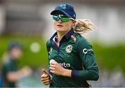 25 July 2023; Gaby Lewis of Ireland during match two of the Certa Women’s One Day International Challenge between Ireland and Australia at Castle Avenue in Dublin. Photo by Sam Barnes/Sportsfile