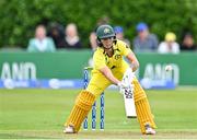 25 July 2023; Ashleigh Gardner of Australia bats during match two of the Certa Women’s One Day International Challenge between Ireland and Australia at Castle Avenue in Dublin. Photo by Sam Barnes/Sportsfile