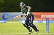 25 July 2023; Amy Hunter of Ireland bats during match two of the Certa Women’s One Day International Challenge between Ireland and Australia at Castle Avenue in Dublin. Photo by Sam Barnes/Sportsfile