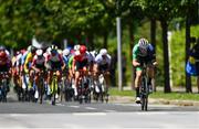 27 July 2023; Conor Murphy of Team Ireland competes in the boys road race during day four of the 2023 Summer European Youth Olympic Festival in Maribor, Slovenia. Photo by Tyler Miller/Sportsfile