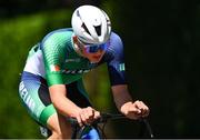 27 July 2023; Philip O'Connor of Team Ireland competes in the boys road race during day four of the 2023 Summer European Youth Olympic Festival in Maribor, Slovenia. Photo by Tyler Miller/Sportsfile