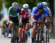 27 July 2023; Conor Murphy of Team Ireland competes in the boys road race during day four of the 2023 Summer European Youth Olympic Festival in Maribor, Slovenia. Photo by Tyler Miller/Sportsfile