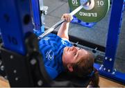 27 July 2023; Aoife Moore during a Leinster Rugby women's gym at the Ken Wall Centre of Excellence in Dublin. Photo by Seb Daly/Sportsfile