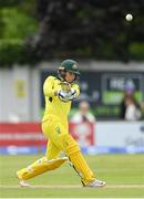 28 July 2023; Australia batter Phoebe Litchfield during match three of the Certa Women’s One Day International Challenge series between Ireland and Australia at Castle Avenue Cricket Ground in Dublin. Photo by Seb Daly/Sportsfile