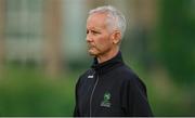 28 July 2023; Umpire Paul Reynolds before match three of the Certa Women’s One Day International Challenge series between Ireland and Australia at Castle Avenue Cricket Ground in Dublin. Photo by Seb Daly/Sportsfile