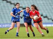 28 July 2023; Action from the LGFA All-Ireland U16 A Championship final replay match between Cork and Cavan at TUS Gaelic Grounds in Limerick. Photo by Michael P Ryan/Sportsfile