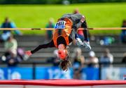 29 July 2023; Ava Rochford of Nenagh Olympic AC, Tipperary, competes in the women's  high jump during day one of the 123.ie National Senior Outdoor Championships at Morton Stadium in Dublin. Photo by Stephen Marken/Sportsfile