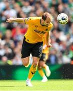 29 July 2023; Craig Dawson of Wolverhampton Wanderers during the pre-season friendly match between Celtic and Wolverhampton Wanderers at the Aviva Stadium in Dublin. Photo by Seb Daly/Sportsfile