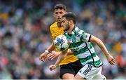 29 July 2023; Leil Abada of Celtic during the pre-season friendly match between Celtic and Wolverhampton Wanderers at the Aviva Stadium in Dublin. Photo by Seb Daly/Sportsfile