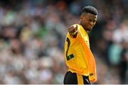 29 July 2023; Nélson Semedo of Wolverhampton Wanderers during the pre-season friendly match between Celtic and Wolverhampton Wanderers at the Aviva Stadium in Dublin. Photo by Seb Daly/Sportsfile