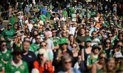 30 July 2023; Supporters during a Republic of Ireland takeover of the FIFA Fan Festival at South Bank Parklands in Brisbane, Australia, ahead of their final Group B match of the FIFA Women's World Cup 2023, against Nigeria. Photo by Stephen McCarthy/Sportsfile