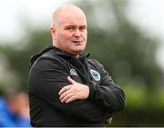 30 July 2023; Galway District League manager Kevin O'Neill during the FAI Women's U19 Inter-League Cup match between North Tipperary Schoolchildrens Football League and Galway District League at Jackman Park in Limerick. Photo by Michael P Ryan/Sportsfile