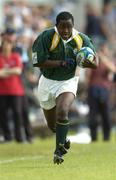 27 June 2004; Luvo Sogidashe, South Africa. IRB U21 World Championship 3rd/4th place play-off Australia v South Africa, Hughenden, Glasgow, Scotland. Picture credit; Brendan Moran / SPORTSFILE