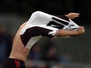 2 July 2004; Alan Murphy, Derry City, celebrates after scoring a goal for his side. eircom league, Premier Division, St. Patrick's Athletic v Derry City, Richmond Park, Dublin. Picture credit; Brian Lawless / SPORTSFILE