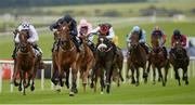 1 September 2013; Dazzling, with Joseph O'Brien up, on their way to winning the Sapphire European Breeders Fund Fillies Maiden. Curragh Racecourse, The Curragh, Co. Kildare. Picture credit: Matt Browne / SPORTSFILE