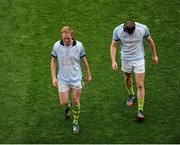 1 September 2013; A dejected Colm Cooper, left, and Mark Griffin, Kerry, after the game. GAA Football All-Ireland Senior Championship, Semi-Final, Dublin v Kerry, Croke Park, Dublin. Picture credit: Dáire Brennan / SPORTSFILE