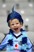 1 September 2013; 4 year old Dublin fan Danny McElwaine, from Finglas, Co. Dublin, at the game. GAA Football All-Ireland Senior Championship, Semi-Final, Dublin v Kerry, Croke Park, Dublin. Photo by Sportsfile