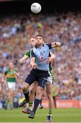 1 September 2013; Bernard Brogan, Dublin, is tackled by Marc Ó Se, Kerry. GAA Football All-Ireland Senior Championship, Semi-Final, Dublin v Kerry, Croke Park, Dublin. Picture credit: Ray McManus / SPORTSFILE