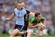 1 September 2013; David Moran, Kerry, in action against Dean Rock, Dublin. GAA Football All-Ireland Senior Championship, Semi-Final, Dublin v Kerry, Croke Park, Dublin. Picture credit: Stephen McCarthy / SPORTSFILE