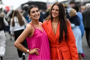 31 July 2023; Racegoers Bronagh Hogan, left, and Aoife Moran from Tipperary during day one of the Galway Races Summer Festival at Ballybrit Racecourse in Galway. Photo by David Fitzgerald/Sportsfile