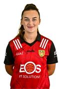 29 July 2023; Clara Mulvenna poses for a portrait during a Down Ladies Football squad portrait session at The Burren GAC in Down. Photo by Ben McShane/Sportsfile