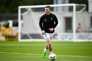 3 August 2023; Kieran Cruise of Shamrock Rovers before the UEFA Europa Conference League Second Qualifying Round Second Leg match between Shamrock Rovers and Ferencvaros at Tallaght Stadium in Dublin. Photo by Harry Murphy/Sportsfile