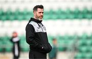 3 August 2023; Shamrock Rovers manager Stephen Bradley before the UEFA Europa Conference League Second Qualifying Round Second Leg match between Shamrock Rovers and Ferencvaros at Tallaght Stadium in Dublin. Photo by Harry Murphy/Sportsfile
