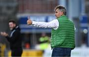 3 August 2023; Ferencváros manager Csaba Máté during the UEFA Europa Conference League Second Qualifying Round Second Leg match between Shamrock Rovers and Ferencvaros at Tallaght Stadium in Dublin. Photo by Harry Murphy/Sportsfile