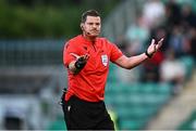 3 August 2023; Referee Tomasz Musial during the UEFA Europa Conference League Second Qualifying Round Second Leg match between Shamrock Rovers and Ferencvaros at Tallaght Stadium in Dublin. Photo by Harry Murphy/Sportsfile