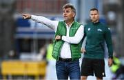 3 August 2023; Ferencváros manager Csaba Máté during the UEFA Europa Conference League Second Qualifying Round Second Leg match between Shamrock Rovers and Ferencvaros at Tallaght Stadium in Dublin. Photo by Harry Murphy/Sportsfile