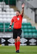 3 August 2023; Referee Tomasz Musial during the UEFA Europa Conference League Second Qualifying Round Second Leg match between Shamrock Rovers and Ferencvaros at Tallaght Stadium in Dublin. Photo by Harry Murphy/Sportsfile