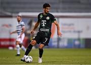 3 August 2023; Mohamed Ali Ben Romdhane of Ferencvaros during the UEFA Europa Conference League Second Qualifying Round Second Leg match between Shamrock Rovers and Ferencvaros at Tallaght Stadium in Dublin. Photo by Harry Murphy/Sportsfile