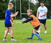 9 August 2023; Cian McKenna during the Bank of Ireland Leinster Rugby Summer Camp at MU Barnhall RFC in Leixlip, Kildare. Photo by Piaras Ó Mídheach/Sportsfile