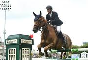 9 August 2023; Francois Xavier Boudant of France competes on Brazyl Du Mezel during Longines FEI Dublin Horse Show - Sport Ireland Classic at the RDS in Dublin. Photo by Sam Barnes/Sportsfile