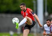 13 August 2023; Michael Duffy of Derry City during the SSE Airtricity Men's Premier Division match between Derry City and Drogheda United at The Ryan McBride Brandywell Stadium in Derry. Photo by Stephen McCarthy/Sportsfile