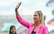 13 August 2023; 2008 Cork All-Ireland winning captain Angela Walsh is honoured at half-time of the TG4 LGFA All-Ireland Senior Championship Final at Croke Park in Dublin. Photo by Seb Daly/Sportsfile