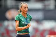 18 August 2023; Sharlene Mawdsley of Ireland during the official athlete training session ahead of the World Athletics Championships at National Athletics Centre in Budapest, Hungary. Photo by Sam Barnes/Sportsfile