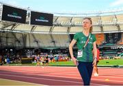 18 August 2023; Roisin Harrison of Ireland during the official athlete training session ahead of the World Athletics Championships at National Athletics Centre in Budapest, Hungary. Photo by Sam Barnes/Sportsfile
