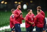 18 August 2023; Courtney Lawes during the England rugby captain's run at the Aviva Stadium in Dublin. Photo by Harry Murphy/Sportsfile