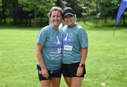 19 August 2023; Fidelma McDermott, left, and Sophie McDermott from Meath after the Irish Life Race Series– Frank Duffy 10 Mile at Phoenix Park in Dublin. Photo by Piaras Ó Mídheach/Sportsfile